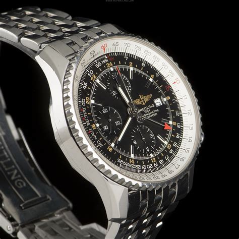 breitling navitimer world gmt 46mm|Breitling a24322 chronometer.